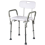 Shower Chair Bath Bench Seat Stool with Back Arms Adjustable Height 350lbs 1