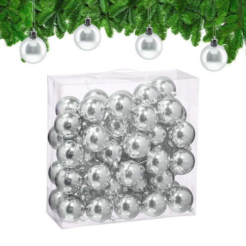 Christbaumkugeln-Set, 50 glänzende Ornamente 1