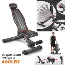 Adjustable Weight Bench Gym Fitness Foldable Incline Decline For Home Workout