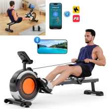 Magnetic Rowing Machine Rower with LCD Monitor Home Gym Fitness Cardio Workout