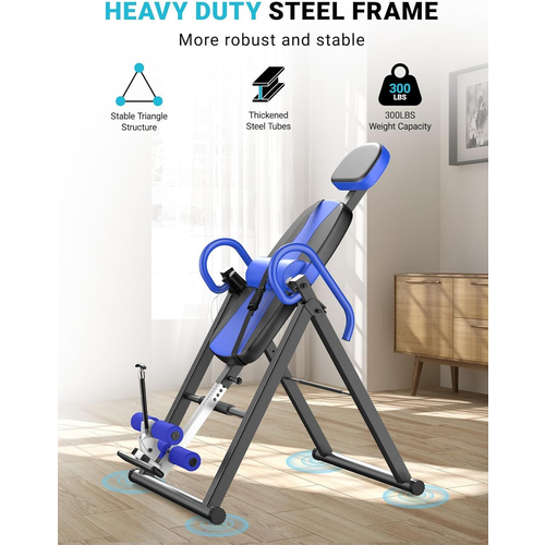 Heavy Duty Therapeutic Inversion Table 300lb Weight Capacity UK