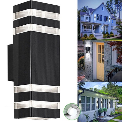 Modern Outdoor Wall Light Up Down IP65 Waterproof E27 LED Mains Powered 1