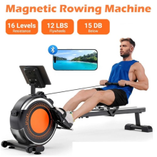 Magnetic Rowing Machine Rower with LCD Monitor Home Gym Fitness Cardio Workout