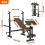 600lbs Weight Bench Adjustable Bench Press Set with Squat Rack Olympic Workout 2