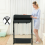 Baby Changer Table Folding Nursery Changing Station Unit with Storage Organizer 4