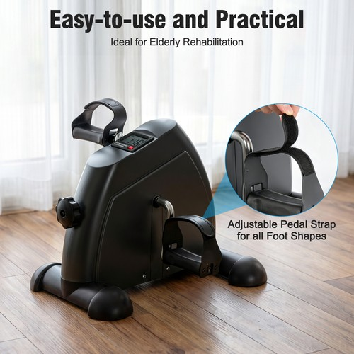 Mini Exercise Bike Pedal Exerciser Arm Leg Cycle Machine Adjustable Resistance 2