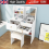Dressing Table With Drawers Mirror Stool Set Makeup Desk Vanity Table Bedroom 1