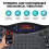 Vibration Plate with Bluetooth Speakers & Resistance Bands, Remote Control UK 3