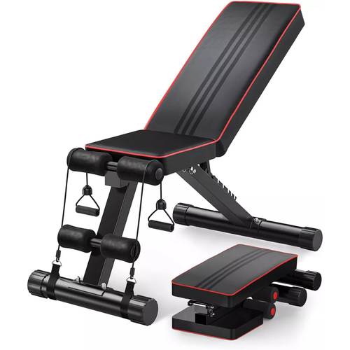 Foldable Dumbbell Bench Weight Bench Training Workout Gym 7 Incline Adjustable 1