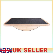 Wooden Balance Board Rocker for Standing Desk Anti-Slip Core Strength Trainer UK