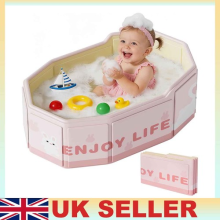 Foldable Pink Rabbit Baby Bathtub Travel Toddler Bath Tub - 12 Monthsâ‘8 Years