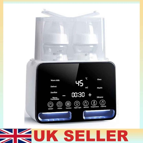 LCD Display Baby Bottle Warmer & Steriliser Timer UK Plug NEW