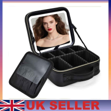 Beauty Box New Makeup Bag with LED Mirror Vanity Case Make up Travel Cosmetic