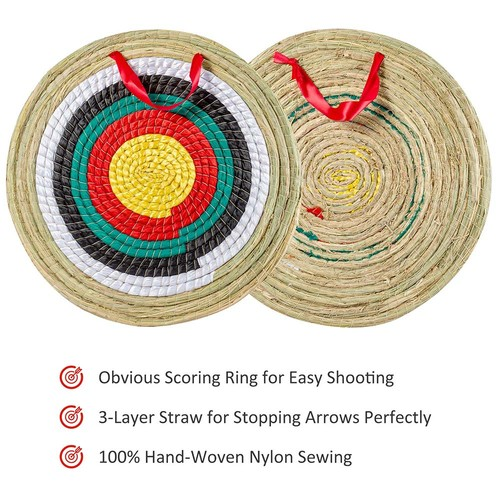 Straw Archery Target Circular Durable Hand-Woven for Bow Practice Outdoor UK 2