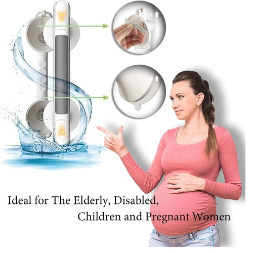 Bathroom Suction Grab Rail Bar Disability Shower Support Safety Handrail 1