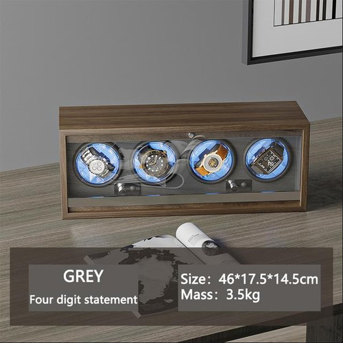 4-Watch Automatic Winder, 4 Rotation Modes with Open-Cover Stop Ambient LED 2
