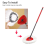 6x Replacement for Vileda Turbo Easy Wring Mop Heads Refill Microfibre Spin Mop 3
