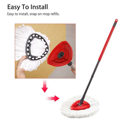 6x Replacement for Vileda Turbo Easy Wring Mop Heads Refill Microfibre Spin Mop 2