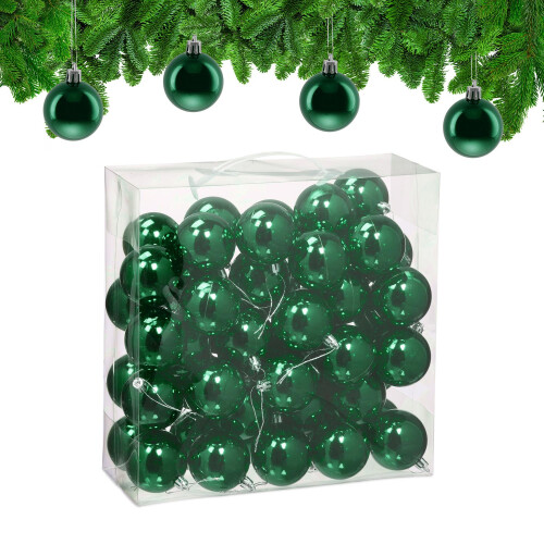 50 glanzende kerstballen - decoratieve set 1