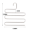 5 Tier S Shape Hanger Multi Layer Trouser Storage Closet Space Saving Organizer 2