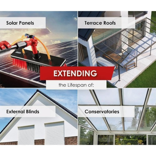 Telescopic Window Cleaner Water Fed | 15FT or 4.6 Meter Extendable Durable UK 2