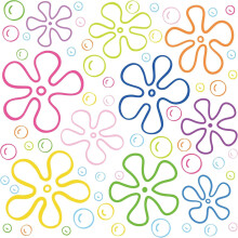 Under The Sea Bubbles Stickers,Ocean Wall Sticker Removable Sea Life