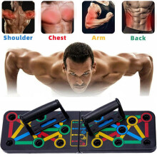 14 in 1 Foldable Push Up Board Fitness Gym Workout Train Muscle Exercise Press