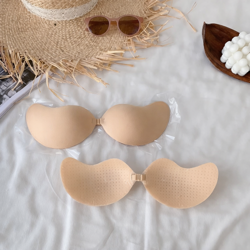 True Face 2PCS Strapless Invisible Silicone Bra Push Up Reusable StickOn Skin Friendly 1