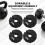 Lot de 4 Disques de Musculation Fractionnés de Micro-Type, 0,5 Kg, Noirs 2