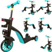 6 IN 1 Kids Scooter Tricycle Trike Convertible 3 Wheels Balance Bike Walker
