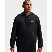 Nike Club Pullover Fleece Hoodie Black/White UK L