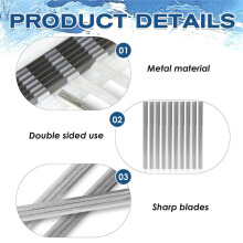 10 Pcs 3-1/4" Planer Blades Replacement Part with Packaging Box Compatible for , , Black, Decker,