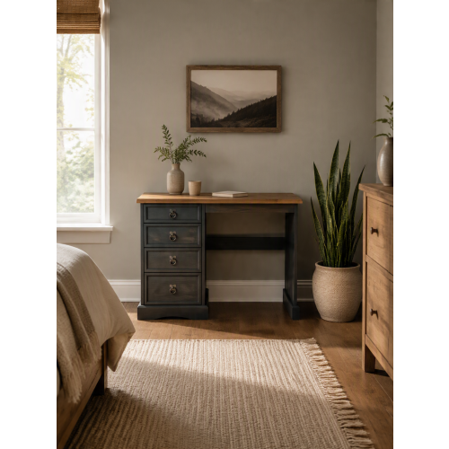 Mercers Furniture Corona Charcoal Grey Dressing Table 1