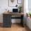 Mercers Furniture Corona Charcoal Grey Dressing Table 1