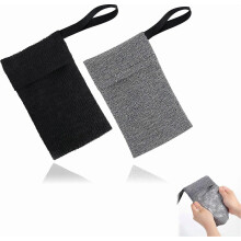 2Pieces Exfoliating Soap Bag, Soap Saver Pouch, Body Scrubber, Soap Saver for Bath or Shower