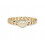 Women Good Luck Smiley Face Ring Happy Face Stackable Ring with Cute Chain Link Band 2