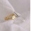 Women Good Luck Smiley Face Ring Happy Face Stackable Ring with Cute Chain Link Band 3