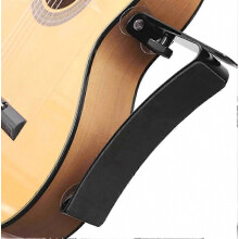 Soporte ajustable para guitarra clásica, reposapiés elevador para guitarra clásica, soporte profesional para músicos, color negro.