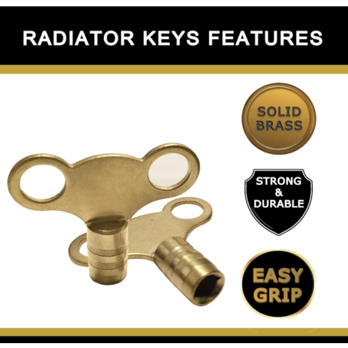 Solid Brass Radiator Key Universal Bleed Key 1