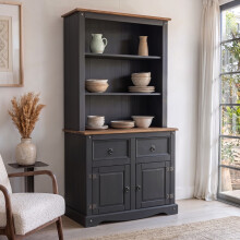 Mercers Furniture Corona Charcoal Grey 2 Door Dresser