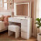 (Fantasy) Dressing Table Set with Hollywood LED Mirror 2