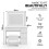 (Fantasy) Dressing Table Set with Hollywood LED Mirror 3