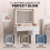 (Fantasy) Dressing Table Set with Hollywood LED Mirror 4