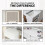 (Fantasy) Dressing Table Set with Hollywood LED Mirror 6