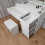 (Fantasy) Dressing Table Set with Hollywood LED Mirror 7