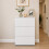 Spot On Dealz 3 Drawer High Gloss Chest Nightstand Bedside Cabinet Storage Unit White 5