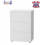 Spot On Dealz 3 Drawer High Gloss Chest Nightstand Bedside Cabinet Storage Unit White 6