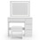 (Fantasy) Dressing Table Set with Hollywood LED Mirror 9