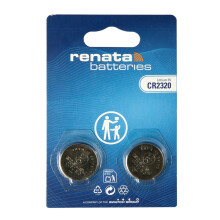 Renata CR2320, 2320, 3V Lithium Knopfzellen - 2er Blister