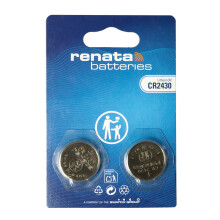 Renata CR2430, 2430, 3V Lithium Knopfzellen - 2er Blister